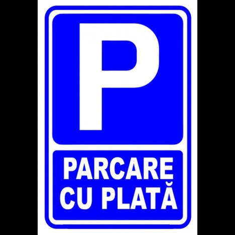 Semn de parcare cu plata